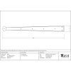 External Beeswax 24" Penny End Hinge Front (pair)
