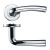 Zoo Hardware Seville lever on round rose - Polished Chrome
