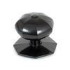 Black Octagonal Centre Door Knob