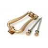 Polished Bronze Slimline Art Deco Door Knocker