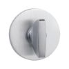 Tupai Rapido 5S Line WC Turn on 5mm Slimline Round Rose (bolt through fixing only) - Satin Chrome