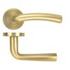Zoo Hardware Seville lever on rose - Satin Brass