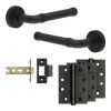 Complete Midtown Door Handle Pack - Internal Doors - Black - By Frelan Hardware - JE-G2A-MB