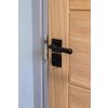 Black Hammered Newbury Lever on Rose Set (Square) - Unsprung
