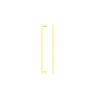 Zoo Hardware Square Block Cabinet handle 224mm CTC Brushed Gold Finish