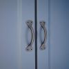 Hammered Pull Handle Medium Matt Black