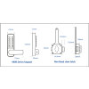 Borg BL4409 MG Pro ECP - Easicode Pro, Marine Grade Lever Keypad, Inside Rim Mounted Slam Latch With Holdback/Deadlock, MG Pro (Black) Finish