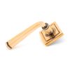 Polished Bronze Avon Round Lever on Rose Set (Square) - Unsprung