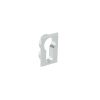 Forme Concealed Rose Euro Escutcheons Square - Polished Chrome (Pair)