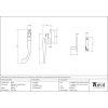 Beeswax Night-Vent Locking Peardrop Fastener - LH