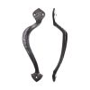 Zoo Hardware Offcentre Pull Handle - 9.5" - Left Hand - Black
