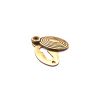 Oval Beehive Escutcheon Aged Brass