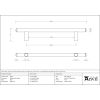 Black 1800mm Pull Handle