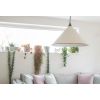 White Gloss Hockley Pendant in Teasel