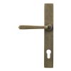 Burnished Brass Avon Slimline Lever Espag. Lock Set