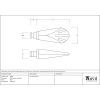 Black Shell Curtain Finial (pair)