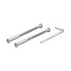 Zoo Hardware Spare Fixing Pack - suitable for ZPZ Levers - Satin