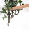 GNER Shelf Bracket Matt Antique 180x180mm (Sold in Pairs)