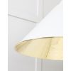 Smooth Brass Hockley Pendant in Flock