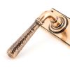 Polished Bronze Hammered Newbury Lever Euro Lock Set