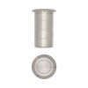 Stainless Steel Dust Proof Spring Floor Bolt Socket for Concrete 20x25mm Satin Stainless Steel - By Frelan Hardware - JSS5642