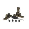 Burnished Brass Prestbury Brighton Fastener - Narrow (Square)