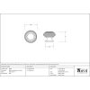 Satin Chrome Beehive Cabinet Knob 40mm