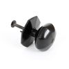 Black Octagonal Centre Door Knob
