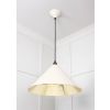 Smooth Brass Hockley Pendant in Teasel