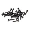 Black 8 x 1" Round Head Screws (25)