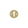 Zoo Hardware Std. Key Profile Victorian Escutcheon 32mm dia. - Polished Brass