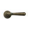 Burnished Brass Newbury Lever on Rose Set (Plain)