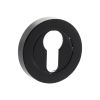 Old English Euro Escutcheons - Matt Black (Pair)