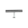 Millhouse Brass Paddington Spiral T-Bar Cabinet Knob Handle - Polished Chrome