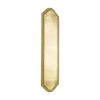 Georgian Half Round  Finger Plate 300mm Polished Brass