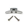 Satin Chrome Marine Cleat Hook