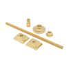 Cast Iron Radiator Brass Wall Stay Bracket Polished Brass