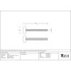 Aged Brass (304) 100mm Bolt Fixings for T Bar (2)