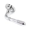 Polished Chrome Reeded Lever on Rose Set - Unsprung