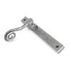 Pewter Monkeytail Slimline Lever Espag. Latch Set - RH