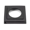 Matt Black Hammered Newbury Lever on Rose Set (Square)