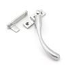 Satin Chrome Night-Vent Locking Peardrop Fastener - RH
