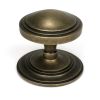 Burnished Brass Art Deco Centre Door Knob