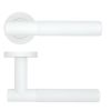 Zoo Hardware Orta Lever on Round Rose - White