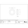 Pewter 60mm Plain Round Pull