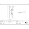 Pewter 7" H Hinge (pair)
