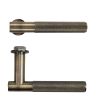 Zoo Hardware Orta Lever on 32mm Round Mini Rose - Antique Brass