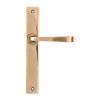 Polished Bronze Avon Slimline Lever Latch Set
