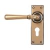 Polished Bronze Newbury Lever Euro Lock Set