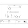 Pewter 10" Monkeytail Stay (Steel Window)